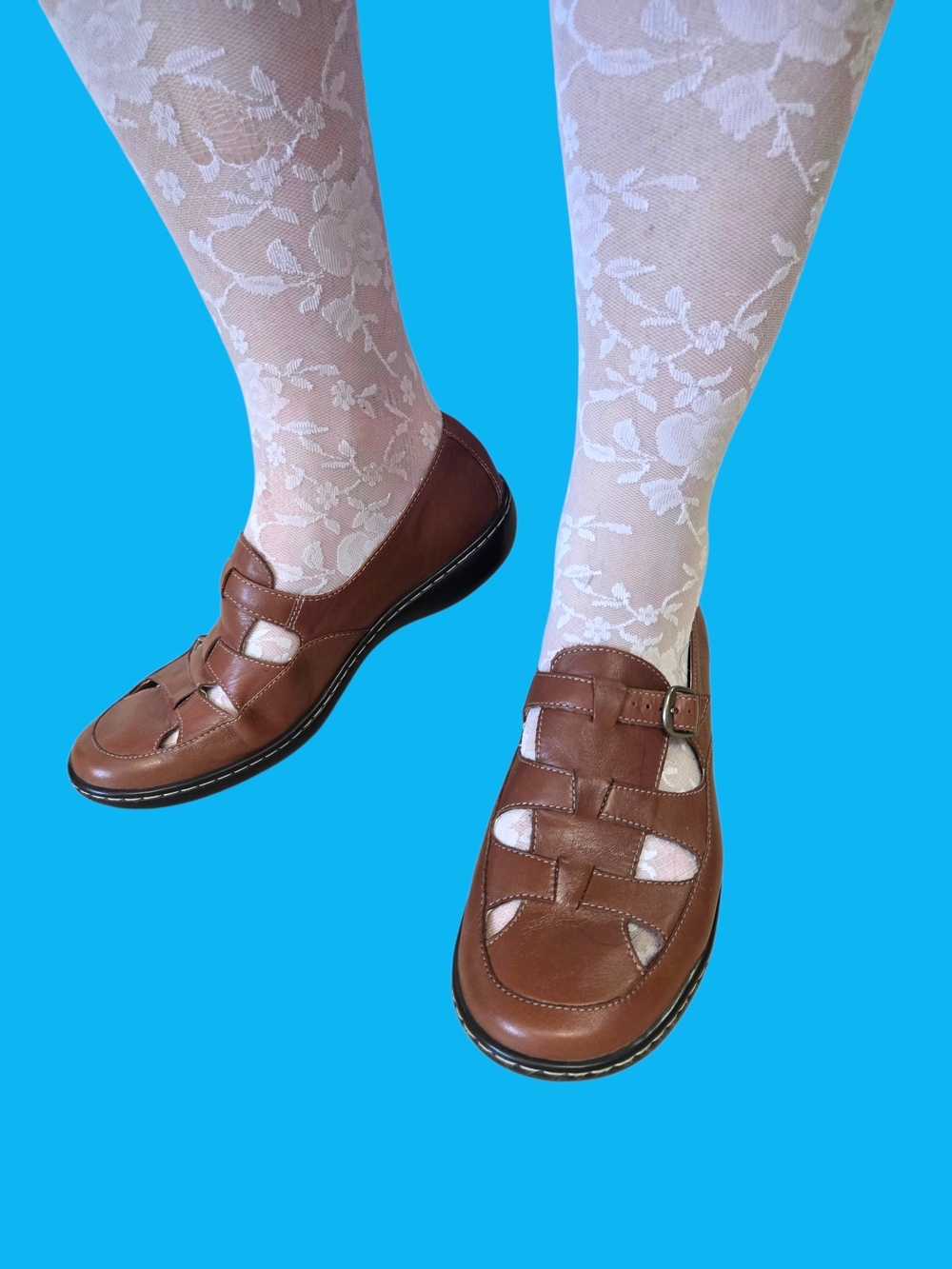 Women's Brown Leather Fisherman Sandals